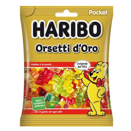 POCKET HARIBO ORSETTI D'ORO 80G