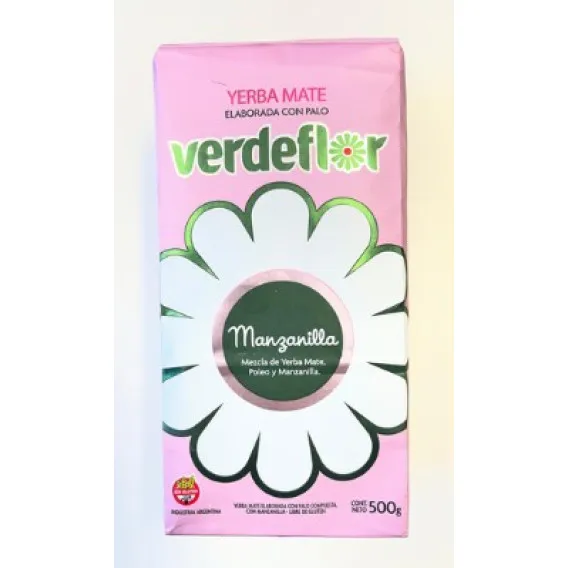YARBA MATE VERDEFLOR MANZANILLA 500G