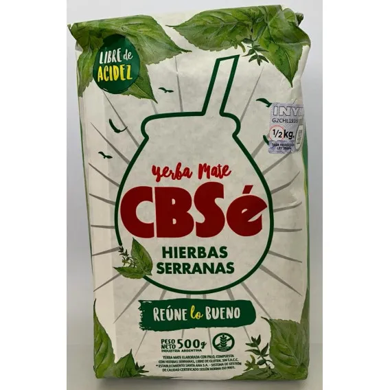 YARBA MATE CBSE HIERBAS SERRANAS 500G