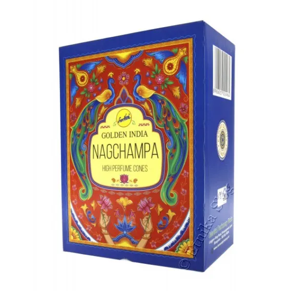 GOLDEN NAGCHAMPA PERFUME CONES 10PC