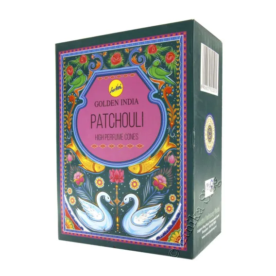 GOLDEN PATCHOULI PERFUME CONES 10PC