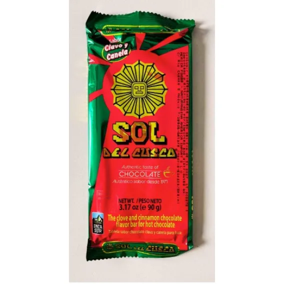 CHOCOLATE SOL DEL CUSCA CLAVO 90G