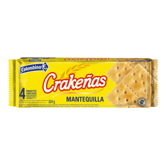CRAKENAS MANTEQUILLA COLOMBINA 324G