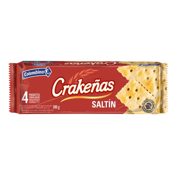 CRAKENAS SALTIN COLOMBINA 300G