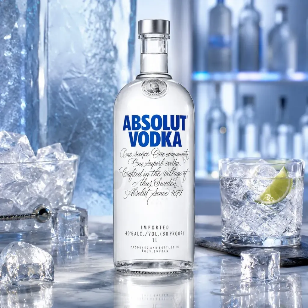 Absolut Vodka 40%Vol 1 L