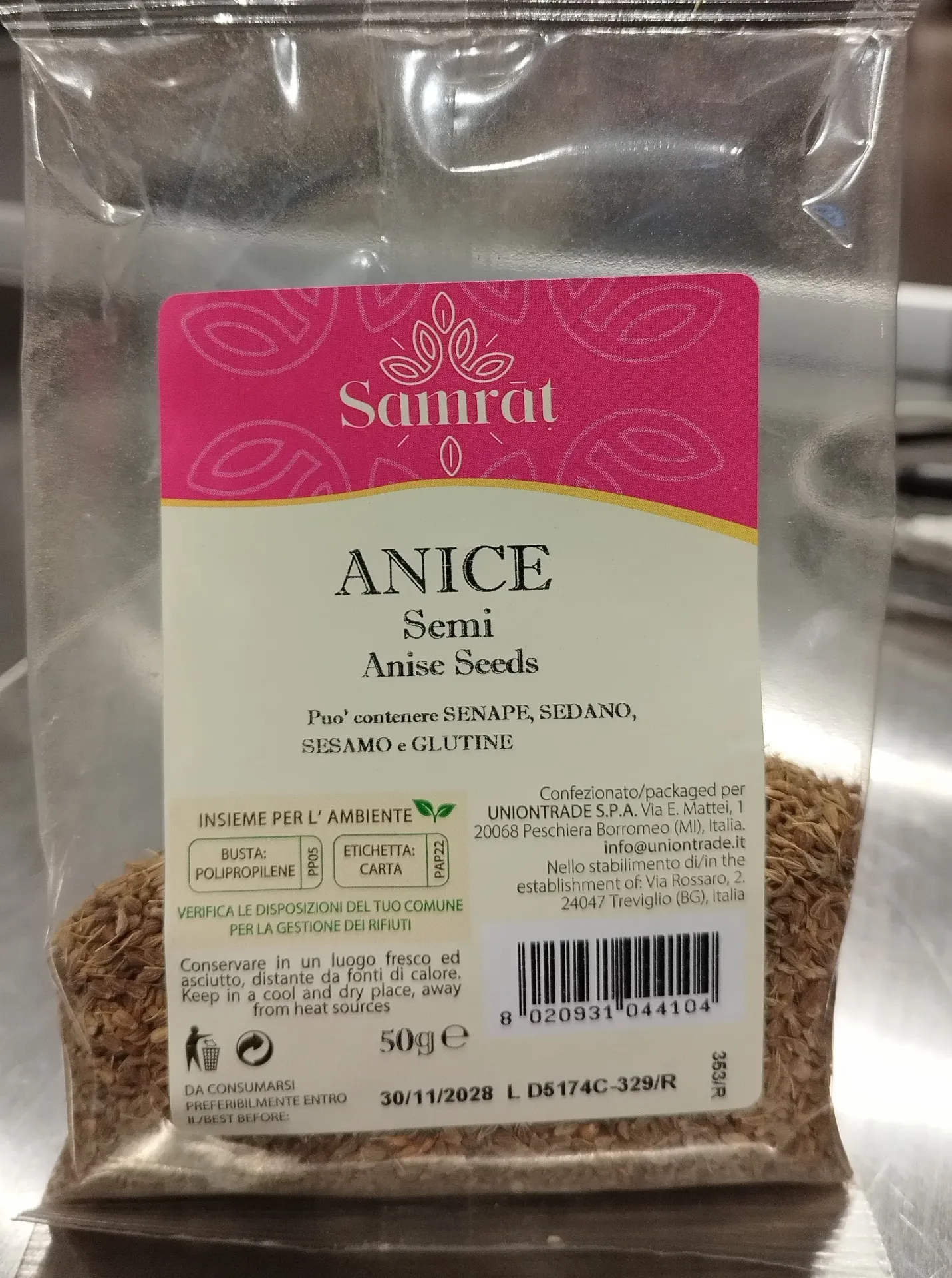 ANICE SEMI ANISE SEEDS SAMRAT 50G