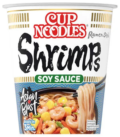 Nissin Cup Noodles Shrimps Soy Sauce 63g