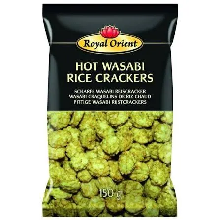 ROYAL WASABI HOT RICE CRACKER 150G