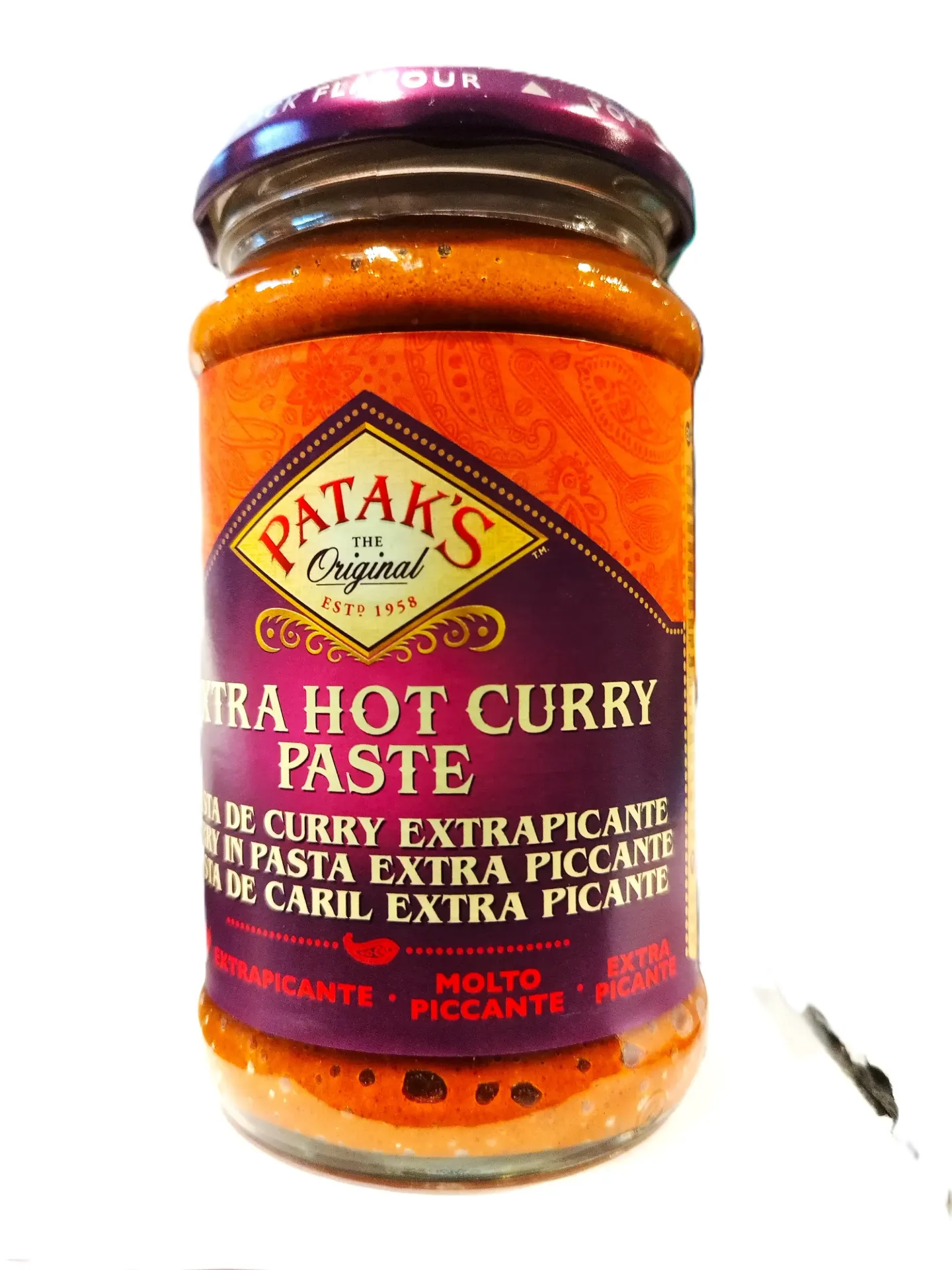 PATAKS EXTRA HOT CURRY PASTE 283G