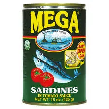 SARDINES IN TOMATO SAUCE MEGA 425G
