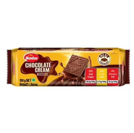 MUNCHEE CHOCOLATE CREAM BISCUITS 100G