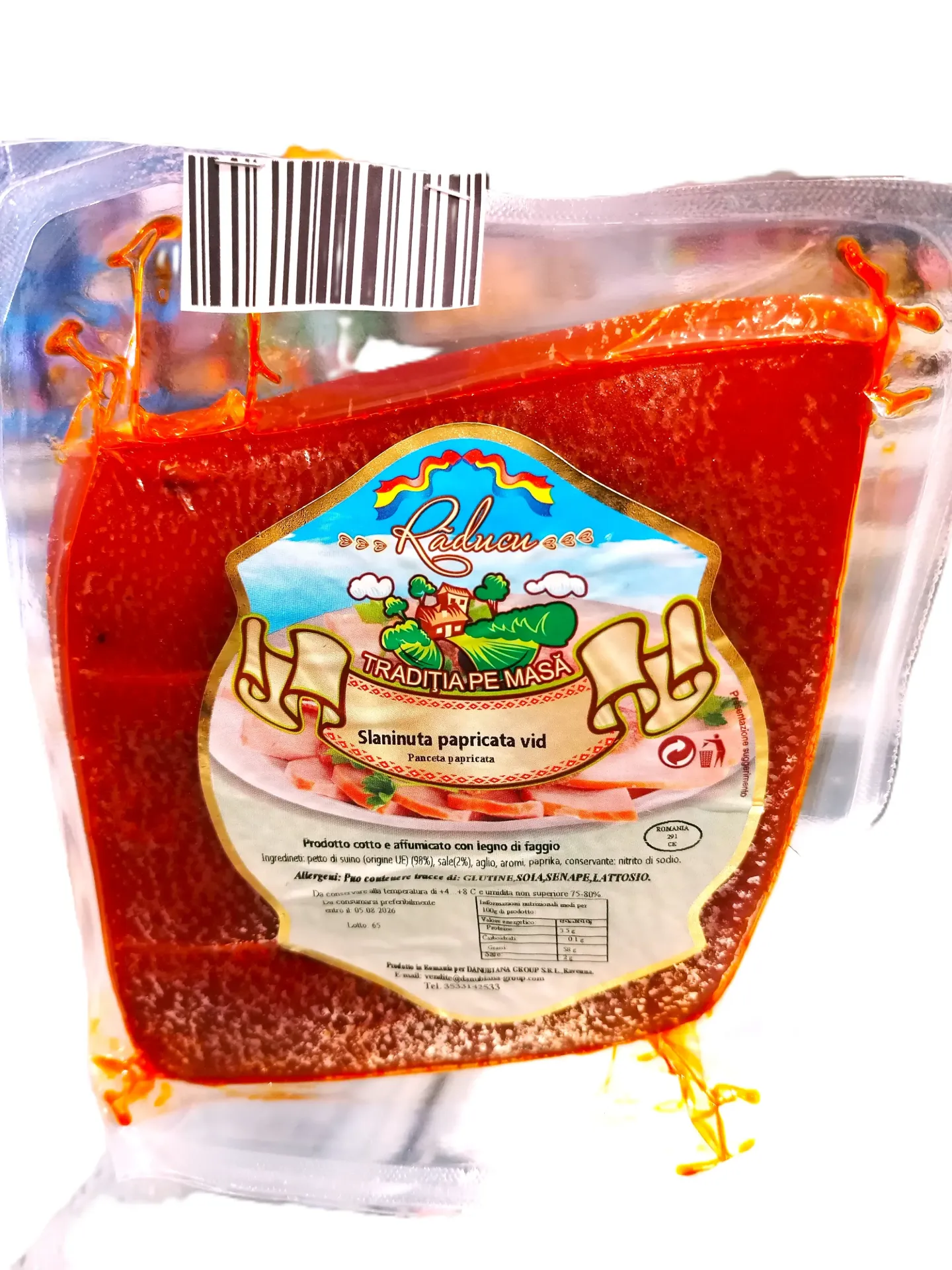 RADUCU SLANINUTA PAPRICATA 400G