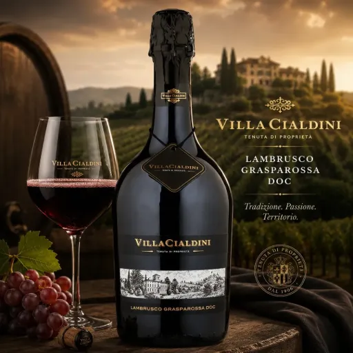 VILLA CIALDINI LAMBRUSCO GRASPAROSSA DOC 11%VOL 75CL