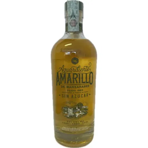 AGUARDIENTE AMARILLO 700ML ALC 24% VOL