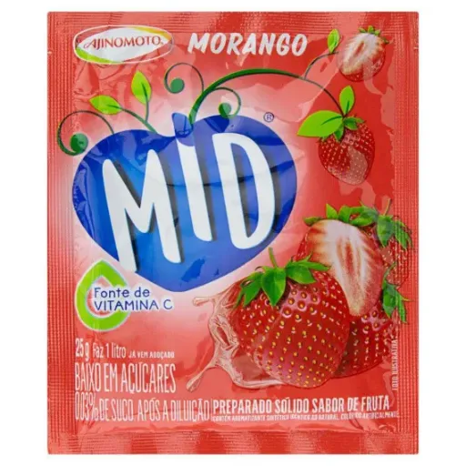 VITAMINA C MID MORANGO 20G