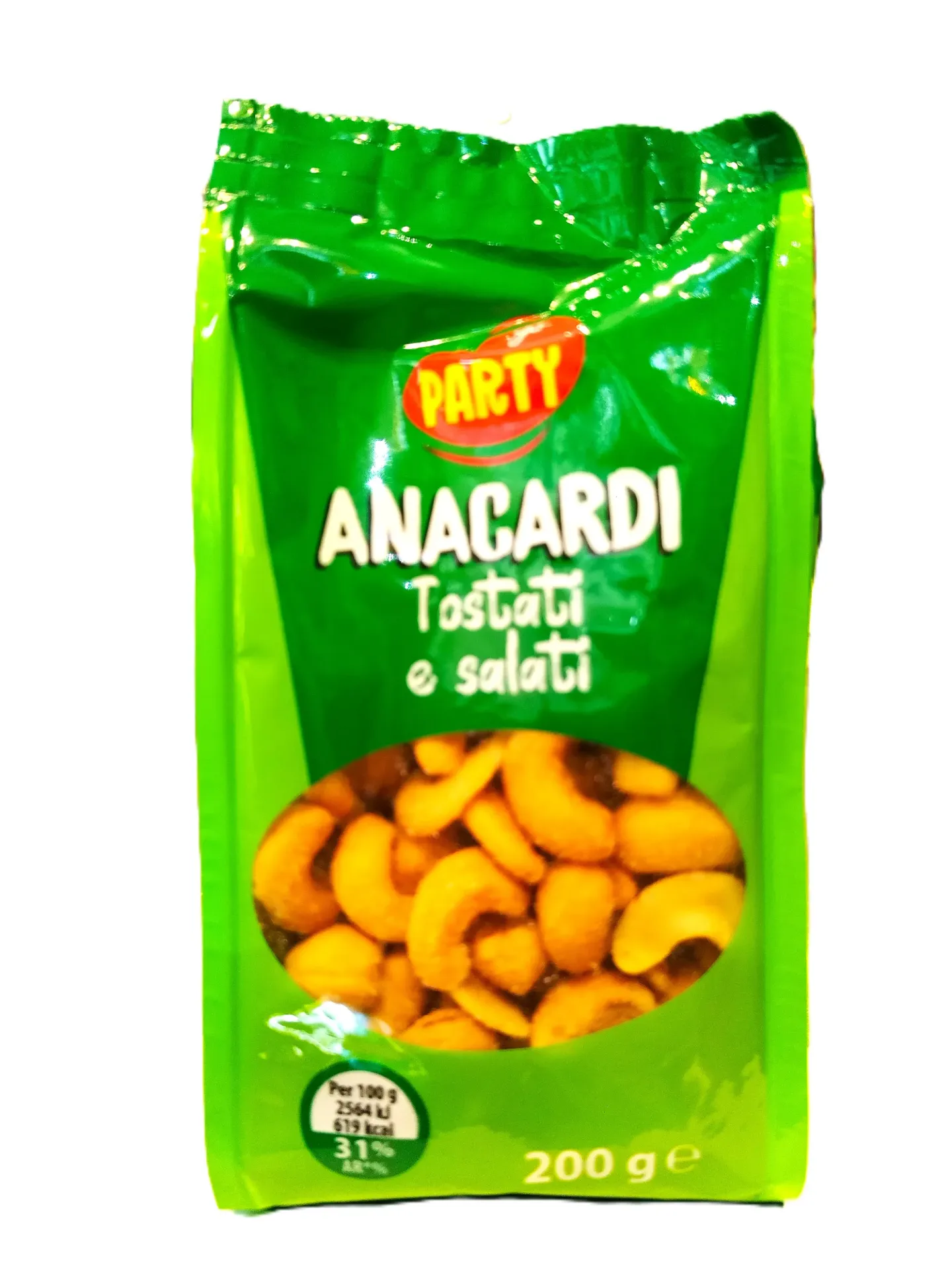 PARTY ANACARDI TOSTATI E SALATI 200G