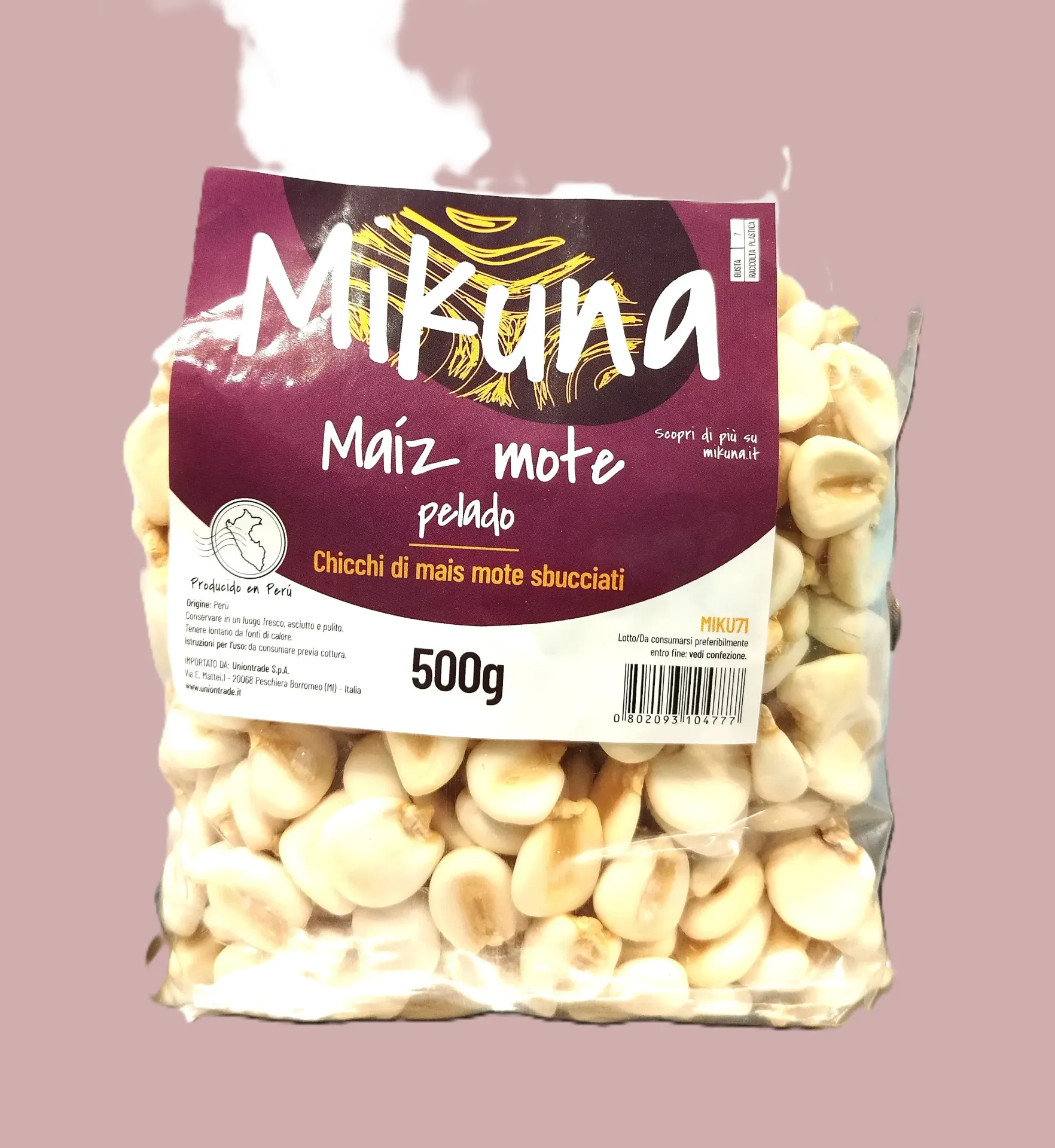 MAIZ MOTE PELADO MIKUNA 500G