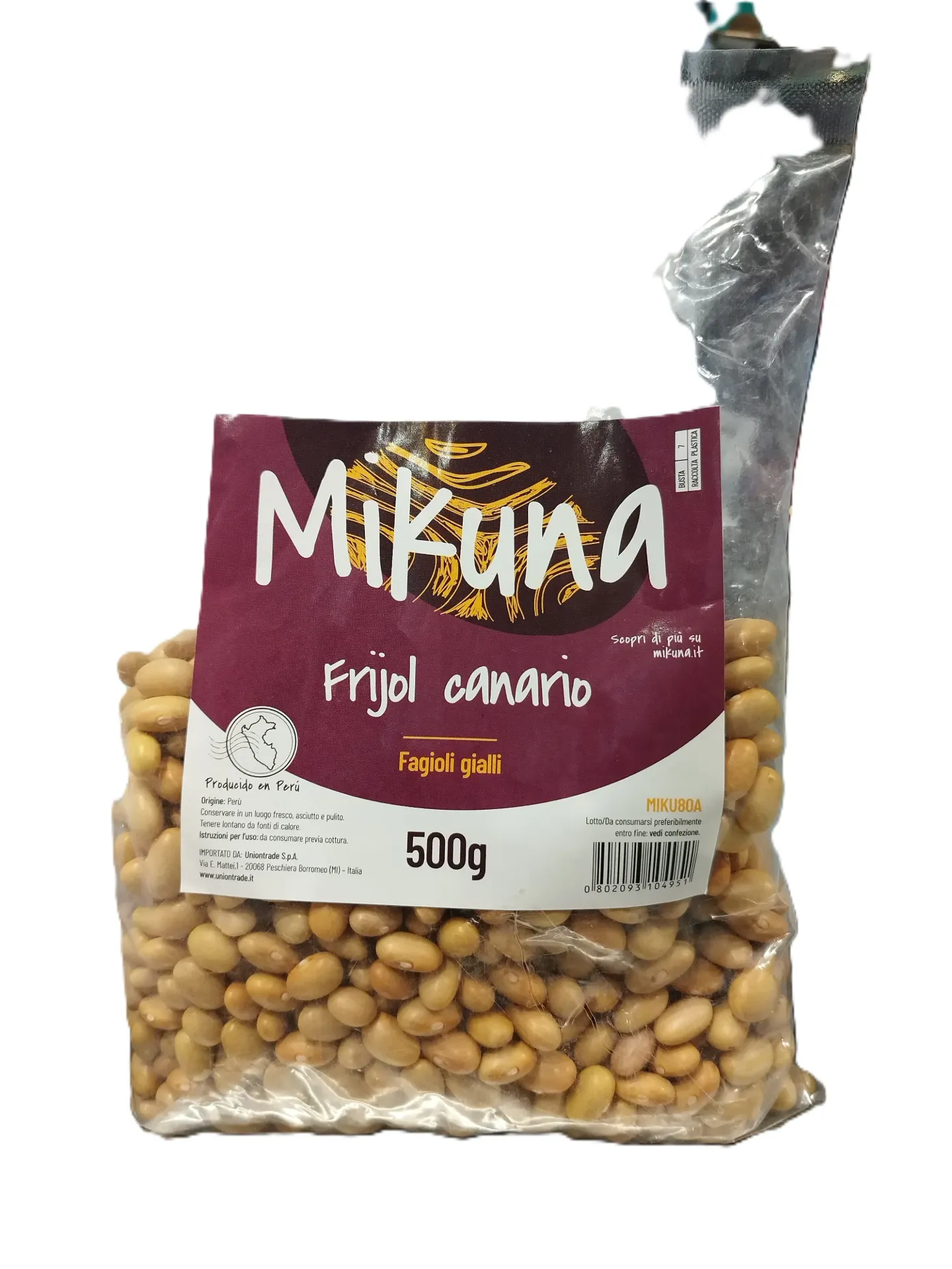 FRIJOL CANARIO MIKUNA 500G