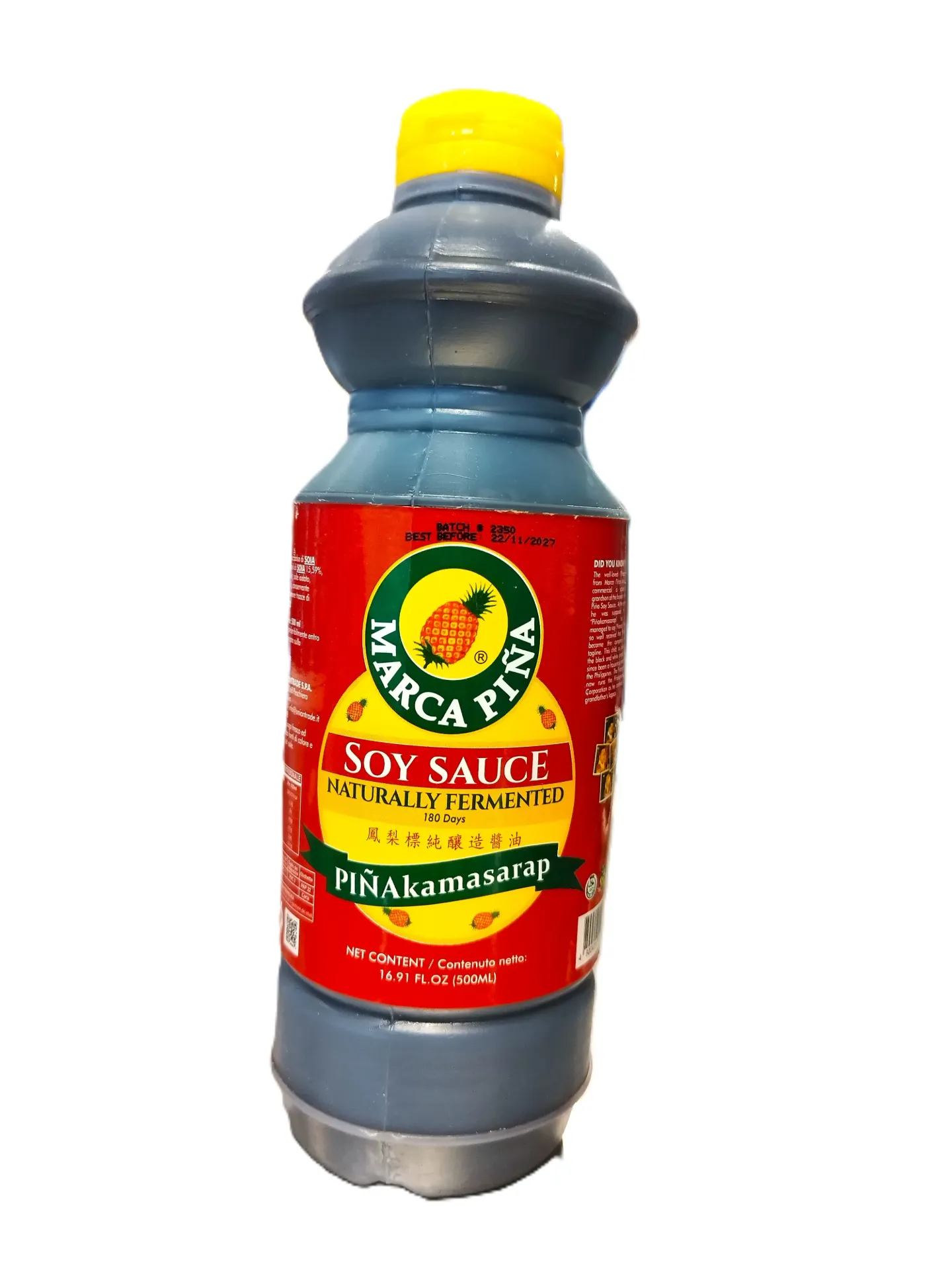 MARCAPINA SOY SAUCE BOTTLE 500ML