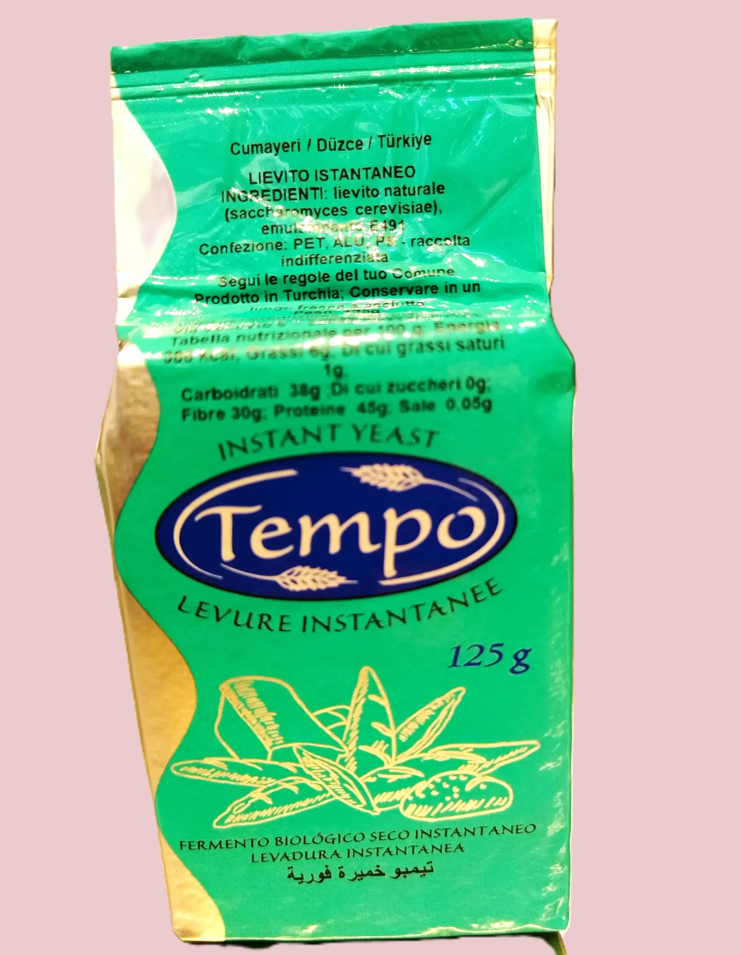 INSTANT YEAST TEMPO 125GR